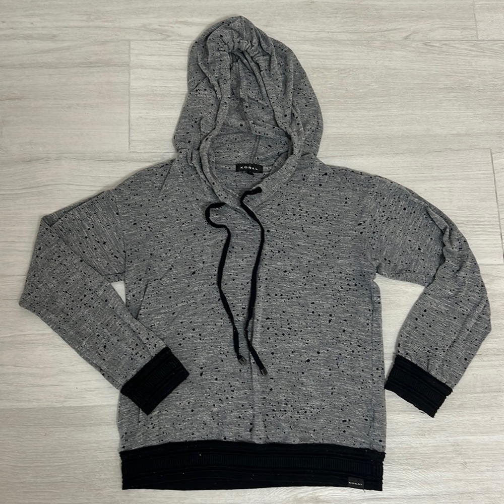Koral hoodie grey and black xs
